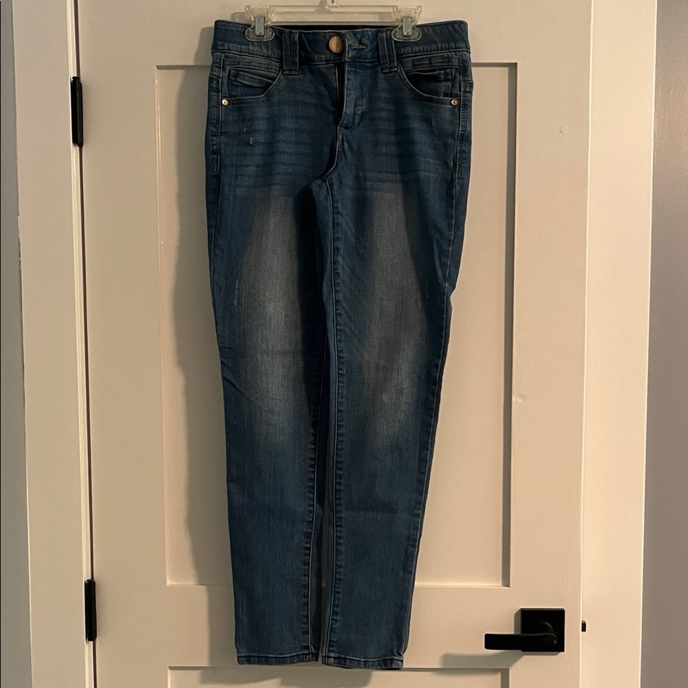 Democracy Medium Blue Straight Leg Jeans